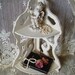 Shabby French Cottage corner wall shelf white