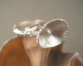 Mermaid's Silver Ring  Shell & Pearl