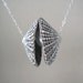 Silver Seashell Pendant with White Freshwater Pearl Necklace for a Mermaid