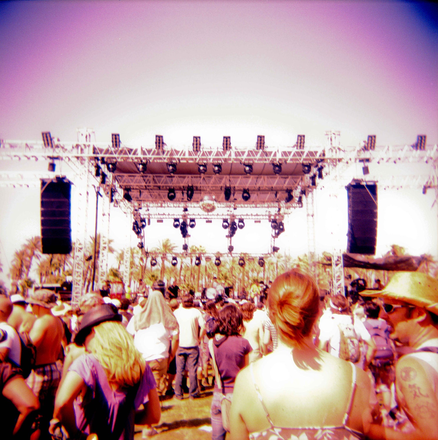 Coachella Outdoor Stage Holga Style