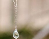 Something Blue Brillant and Aqua, Lariat Necklace for your something blue
