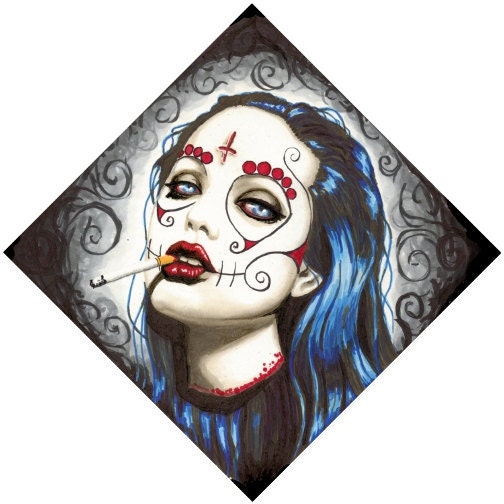 Sugar Skull  Angelina Jolie decapitated original "Revolution"