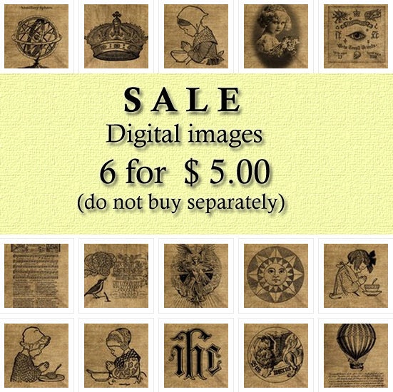 SALE No.1 Buy 6 Images for 5 Dollars