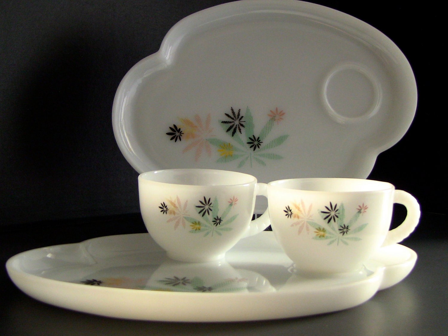 Vintage Federal Glass Tea Set