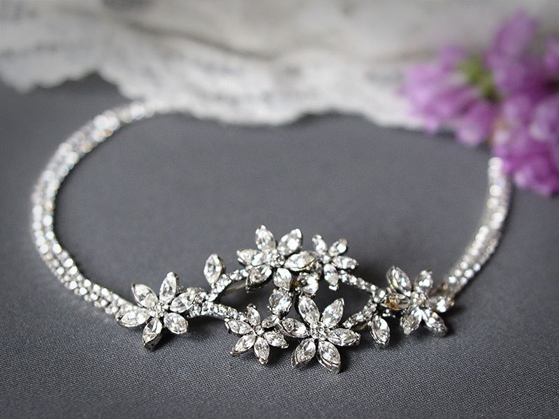 JANESE - Victorian Bridal Headband, Vintage Style Wedding Headband, Flower Headband, Bridal Hair Accessories (Signature Collection)