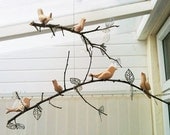 Songbird ORNAMENTS SUPPLIES - Set of 5: Bluebird - Chickadee - Goldfinch - Cardinal - Hummingbird - Wedding Decor - Nursery Mobiles