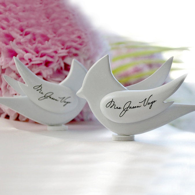 DIY Wedding Place Cards - Cardinals - Do It Yourself - Hand Carved Wood Ornaments
