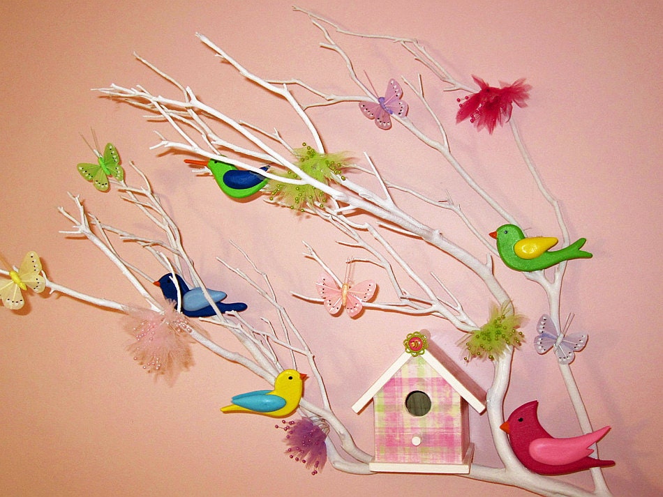 5 SONGBIRDS SUPPLIES - DIY - Christmas Ornament - Wedding Cake Topper - Mobile - Cardinal - Chickadee -  Bluebird - Hummingbird -  Goldfinch