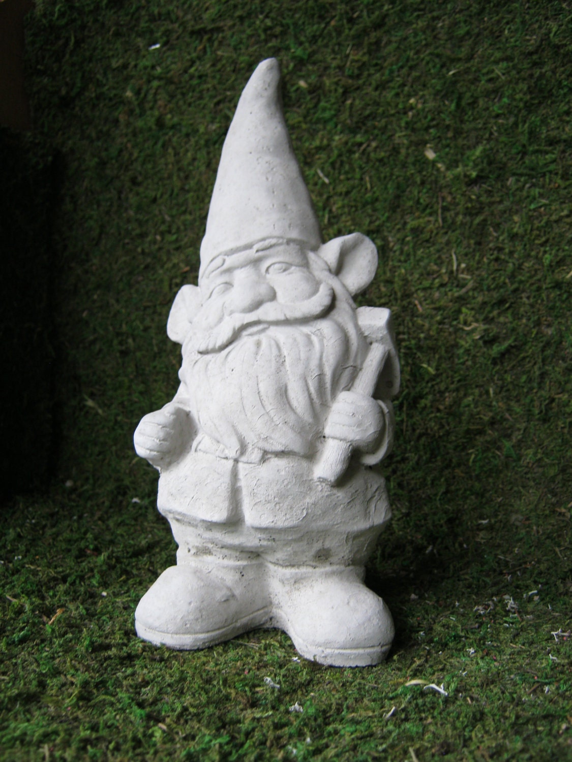 Cast Stone Concrete Gnome For Home and Garden