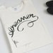 Dreamer Typography Tshirt, Women in Natural, Organic Cotton Tee