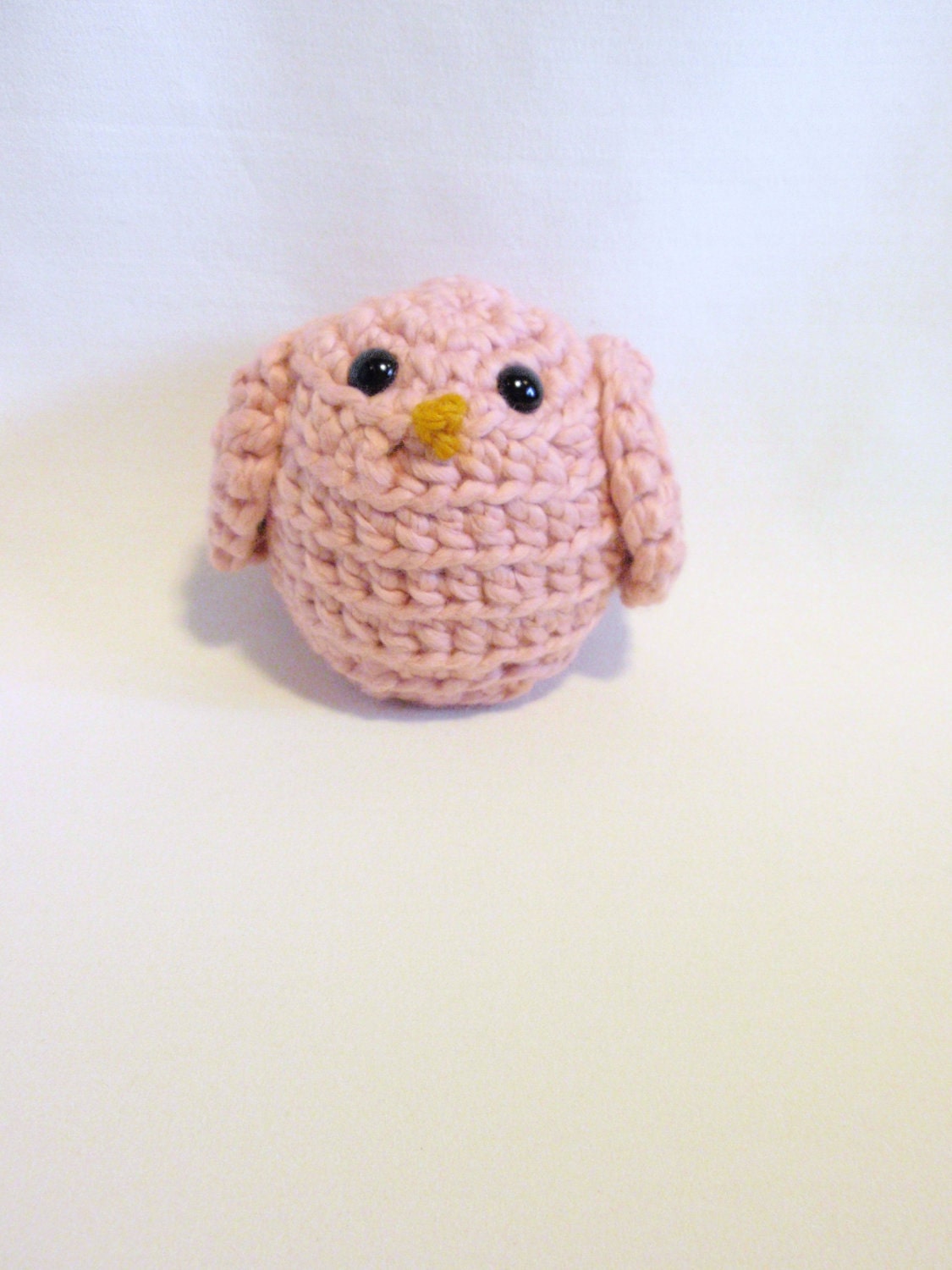 BABY PINK SONGBIRD organic cotton Nursery Decoration, Baby Shower, Desk Ornament, Window Ledge, Book Shelf Decor, Secretary Gift