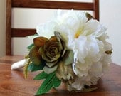 Peony and Succulents Bridal Bouquet