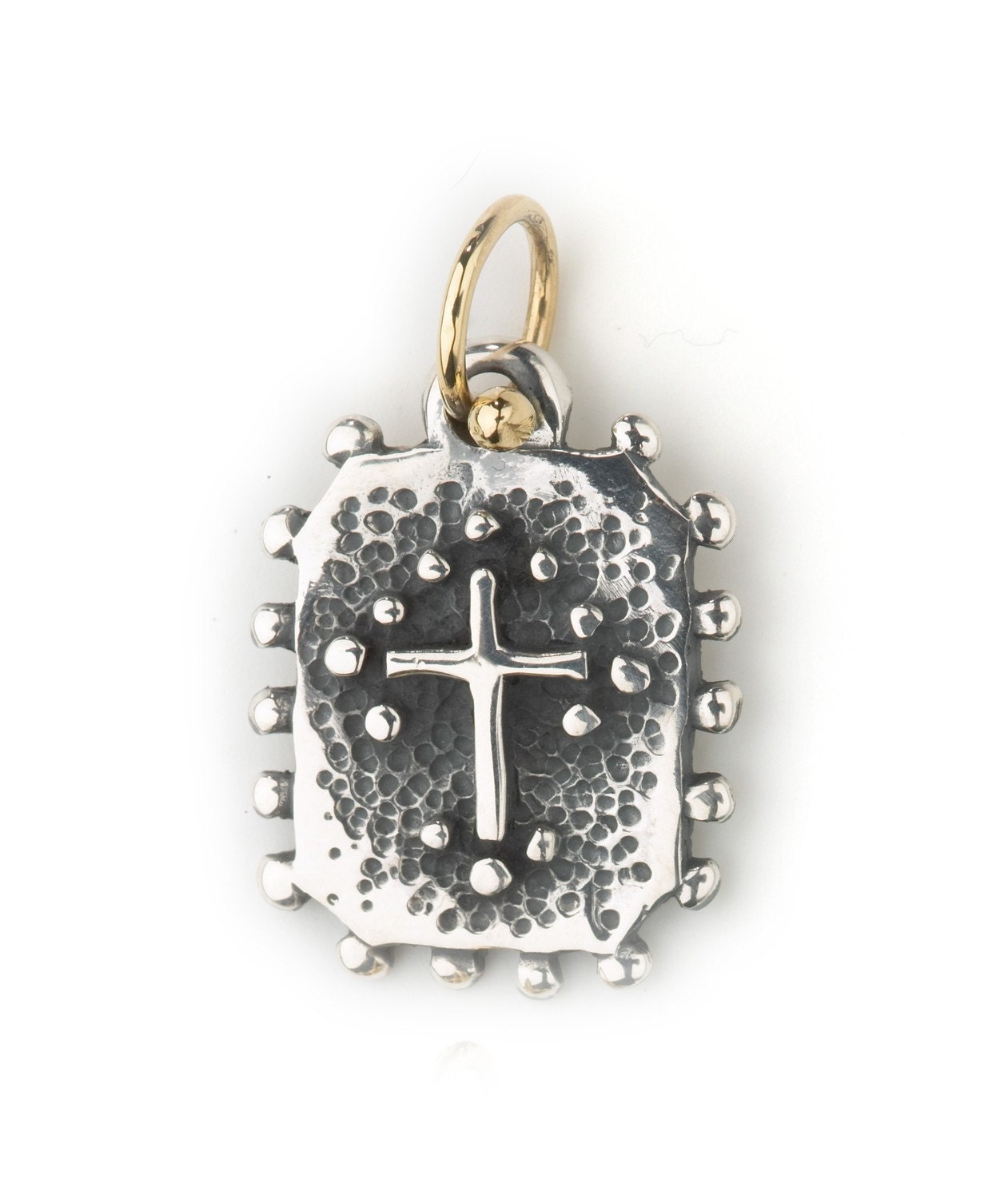 Santa Fe Cross Pendant silver & gold on DANA chain