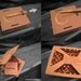 24 karat Gold Leafed Cherry Wood Earrings