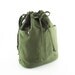 Olive green canvas bag / tote / purse / Draw string / hurood
