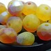 Czech Glass Bead RISING SUN 6x8mm Rondell 12ea