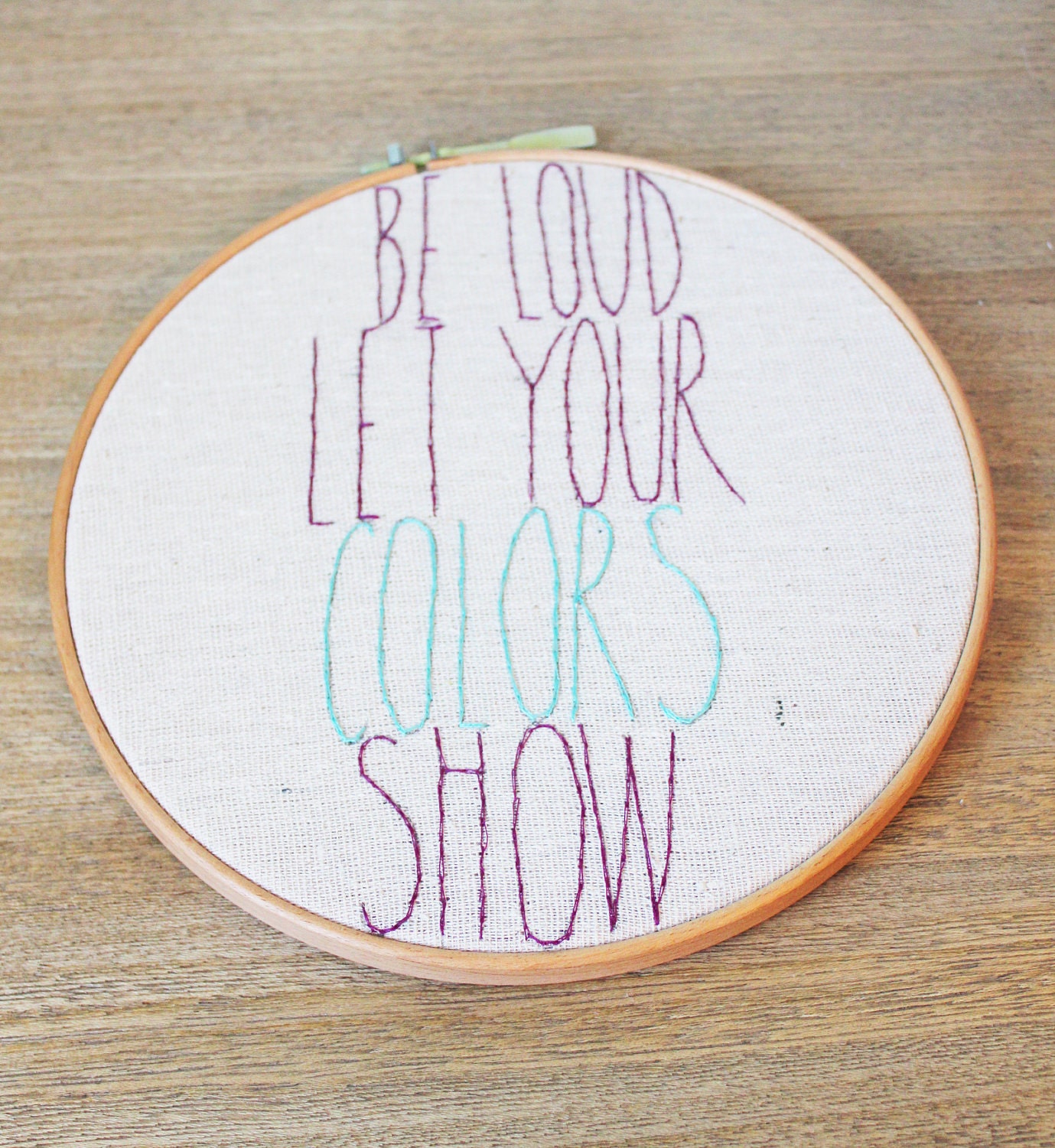 Avett Brothers Colorshow Lyrics Hand Embroidery