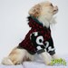 Punk mohawk Skull and bones small dog Hoodie size XS ready to Ship