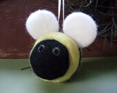 Bumblebee Needle Felted Ornament