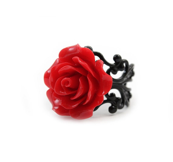 Red Rose Ring - Rosa