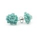 Blizzard Blue Rose Post Earrings - Dianora