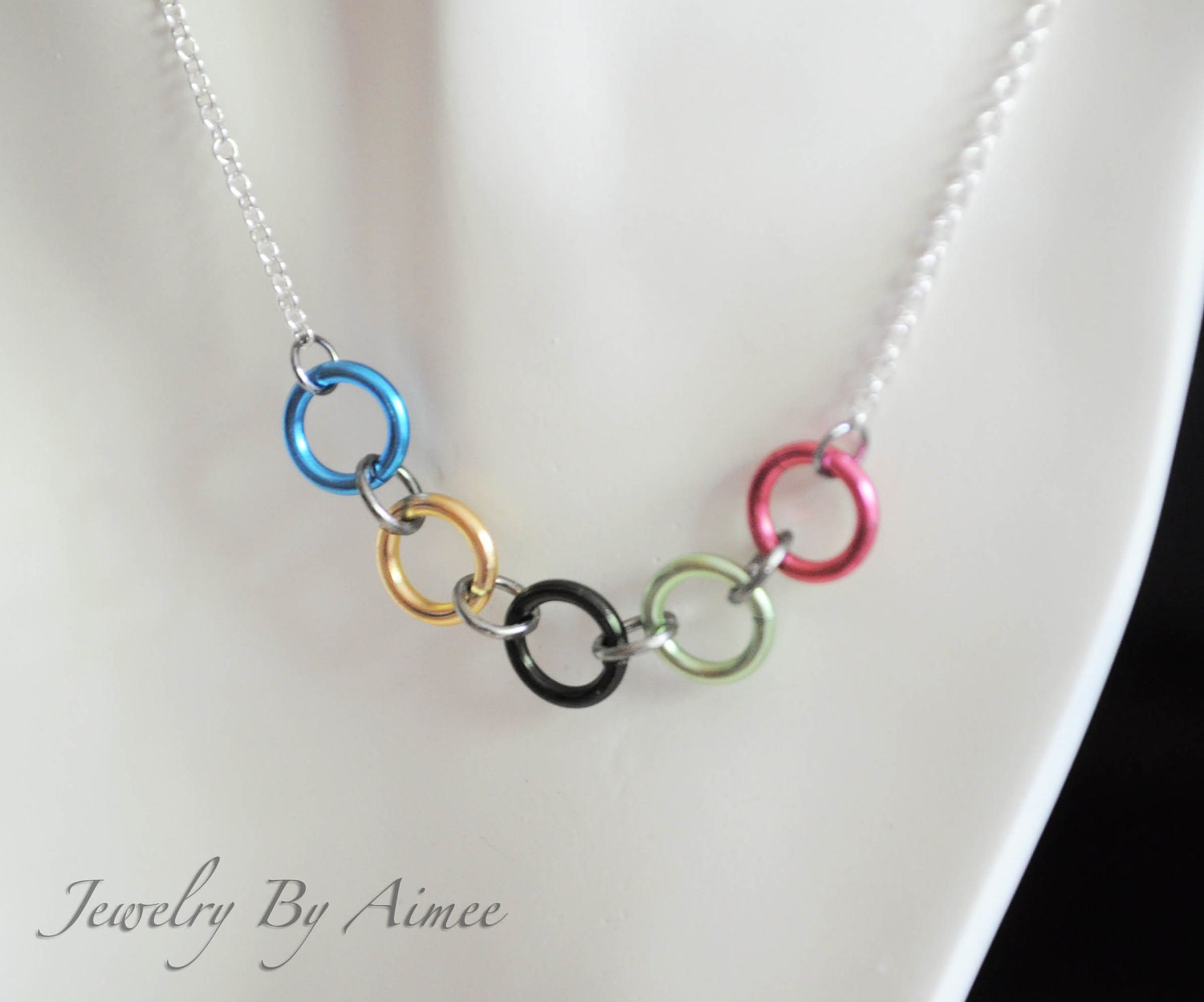 Olympic Rings - Games Inspired necklace