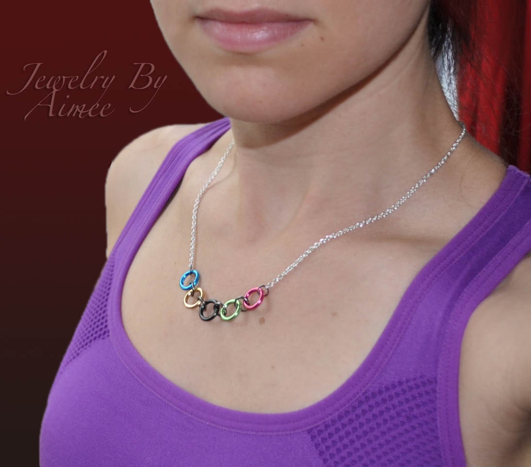Olympic Rings - Games Inspired necklace