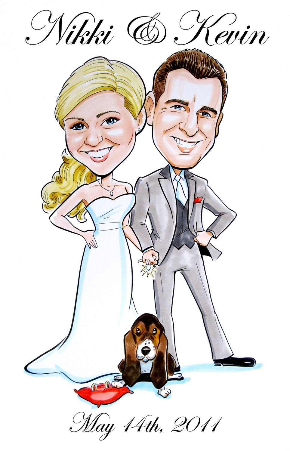 Caricature Save the Dates - Cards, Magnets, and Invitations