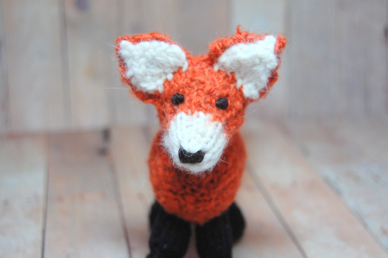 Knitting Pattern Fox Toy Digital Download PDF Waldorf Knit Fox Pattern DIY