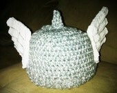 Crocheted Thor Beanie with 3D wings