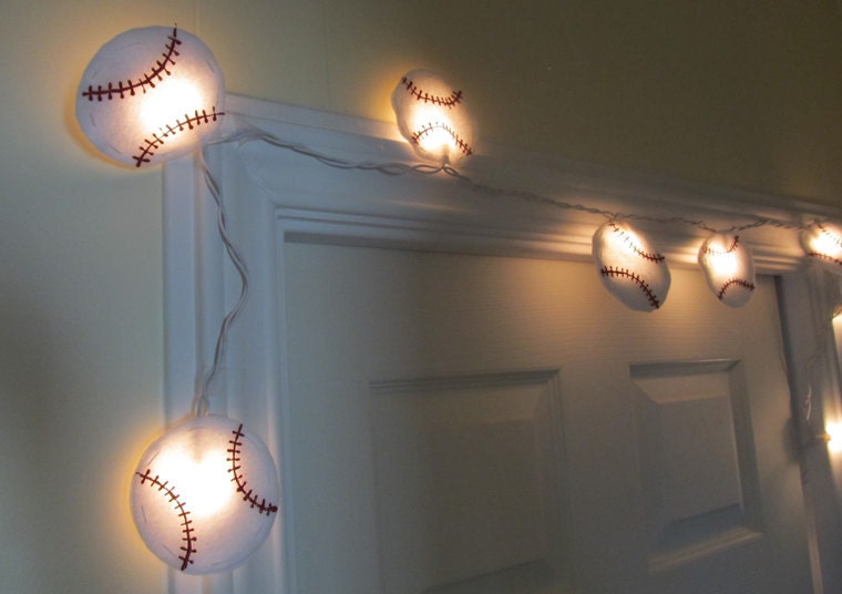 Felt Baseball String Lights/Nightlight