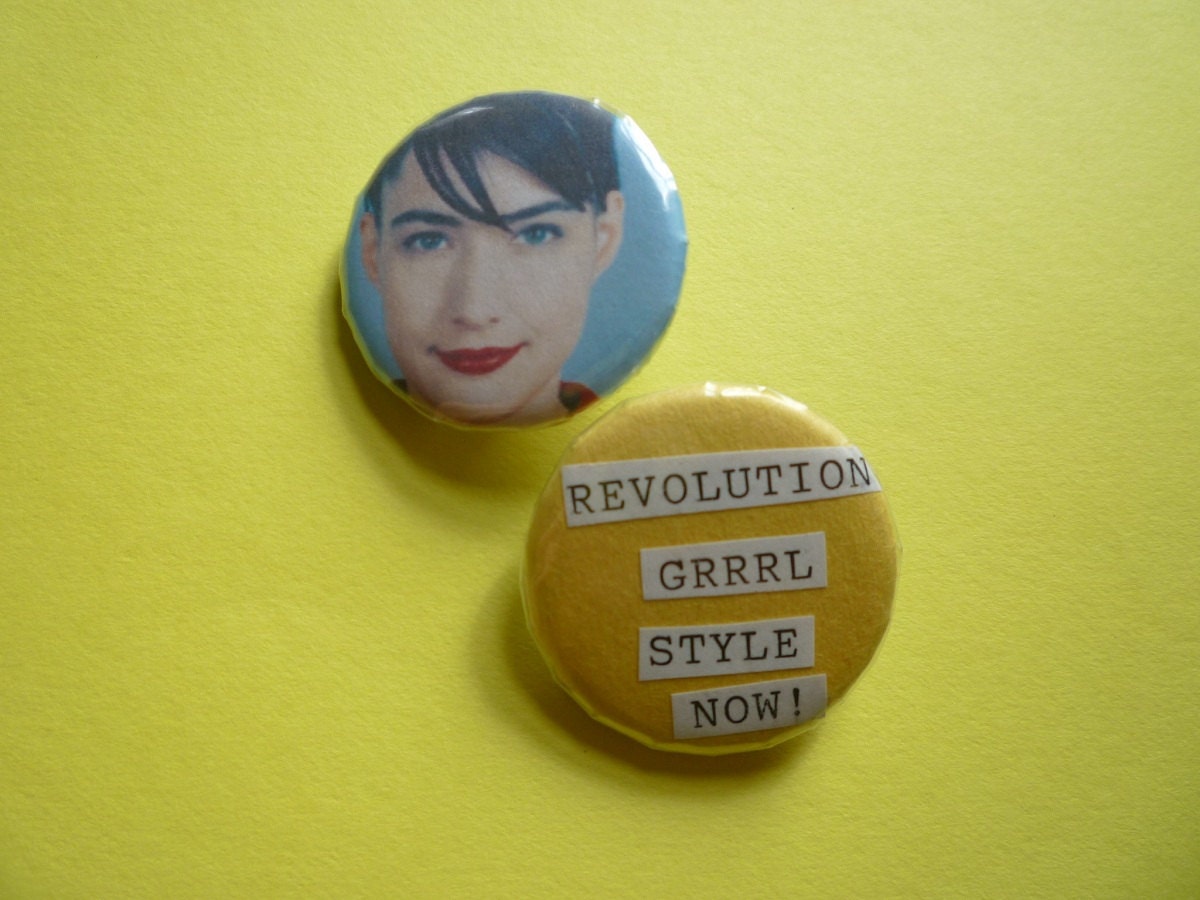 Bikini Kill Kathleen Hanna Pin/Button Set
