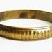 Vintage Brass Corrugated Bangle Bracelet