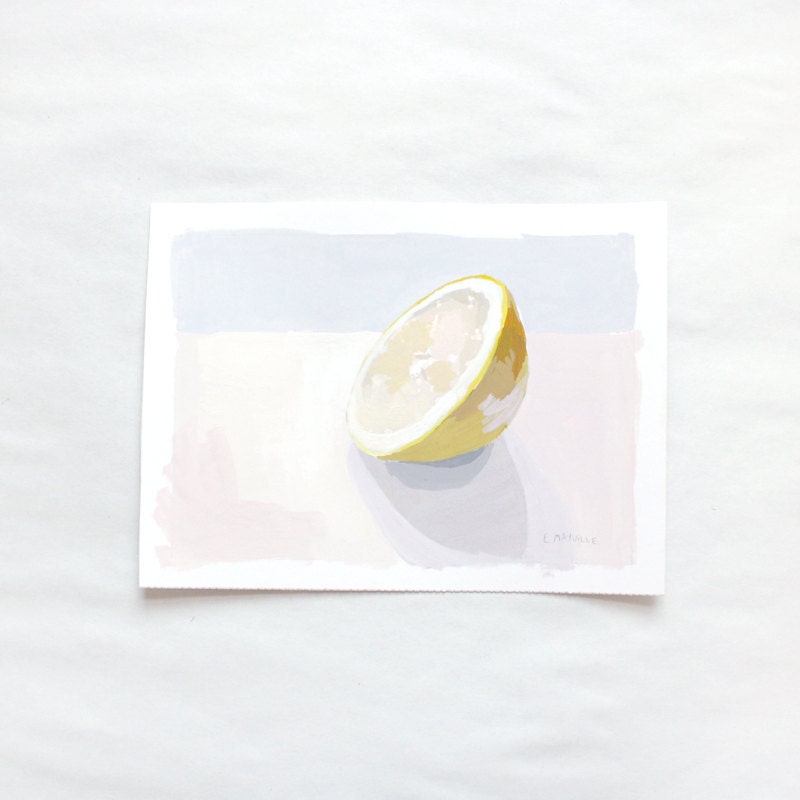 grapefruit art - original painting - Grapefruit 7