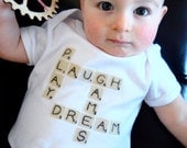 Scrabble Personalized Baby Bodysuit