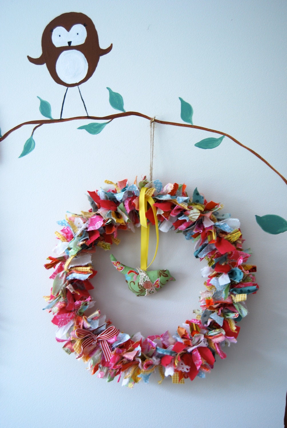 Bird Wreath Wall Hanging