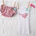 Summer Floral Diaper Cover and Tank Set