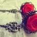 Miss Scarlett - 16mm (5/8'') plugs on Antique Brass Settings