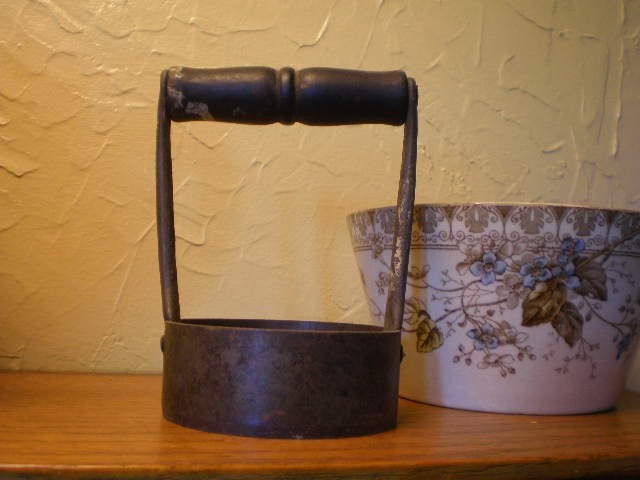 Antique Primitive Cast Iron Biscuit Cutter