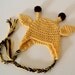 Giraffe Earflap Hat - Custom Order