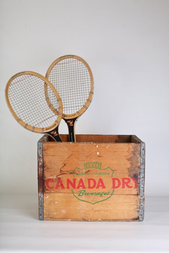 Vintage Wooden Canada Dry Crate Photo prop box by thisvintagething