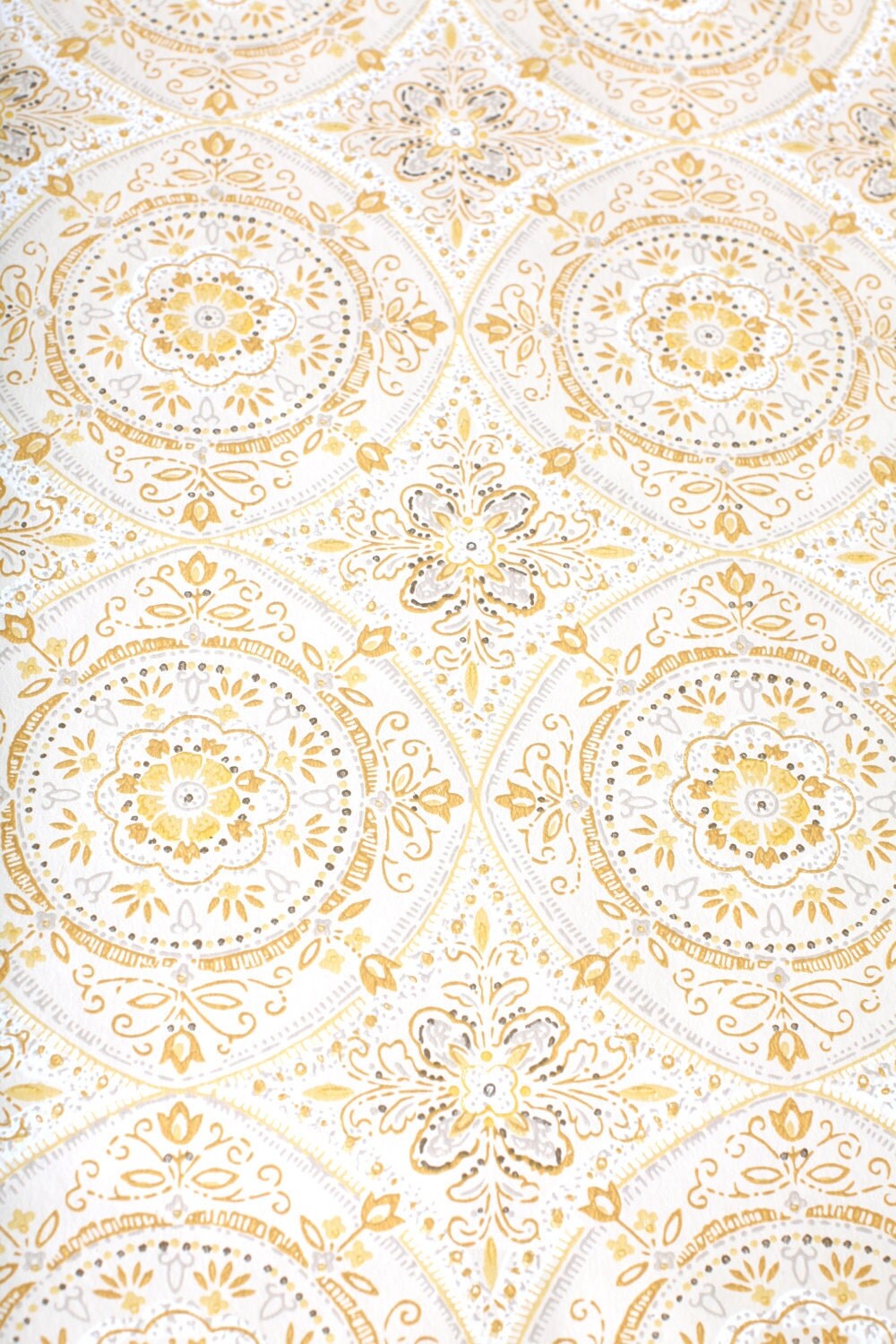 yellow geometric wallpaper