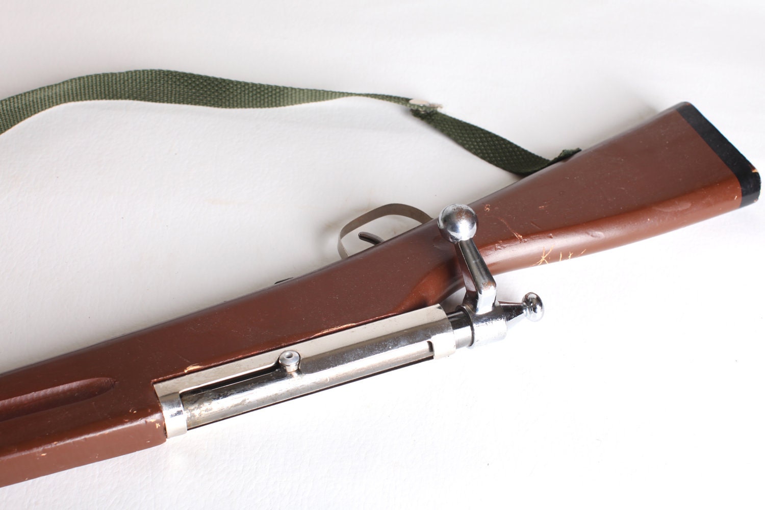 Wooden Toy Gun Rifle Bolt Action By Thisvintagething On Etsy