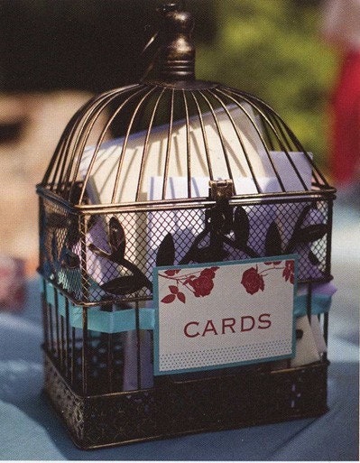 Modernized birdcage cardholders Modernized birdcage cardholders