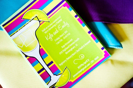 Wedding Shower Invitation Summer Margarita Fiesta