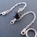 SALE REDUCED PRICE Snowflake Obsidian Bracelet, Silver and Stone
