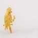 Vintage Gold Tone Parrot Brooch