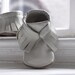 Gray Moccasins, Recycled Leather, Soft Sole Shoes