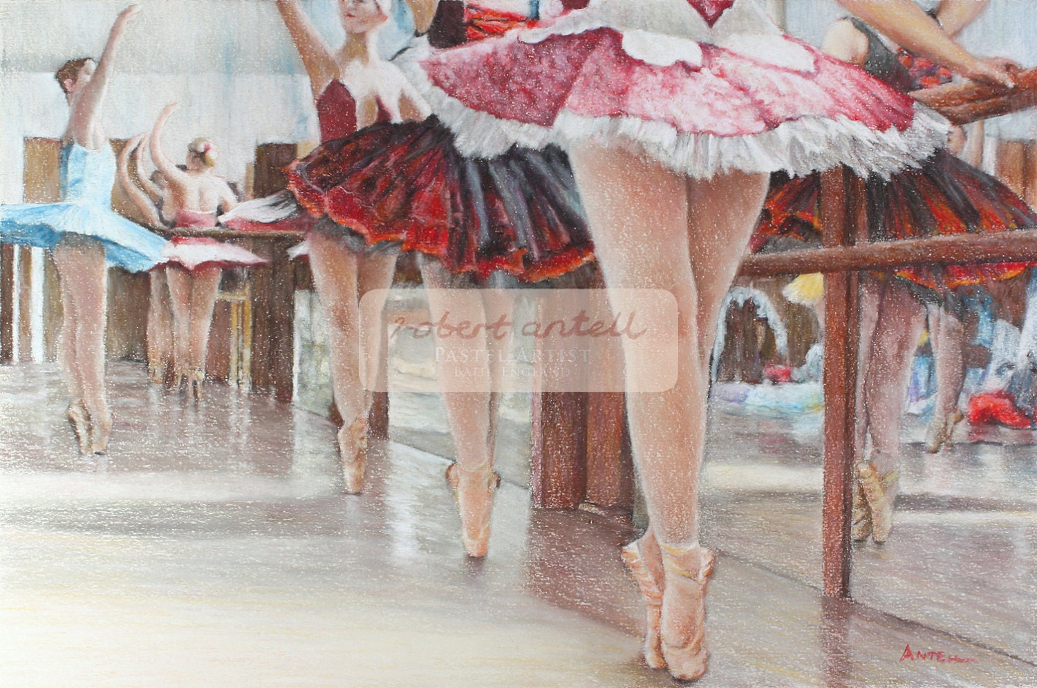 The ballet class signed limited edition giclee ballet print