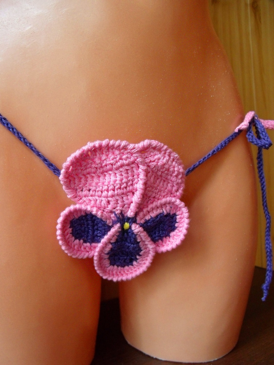 Pansy flower panties..